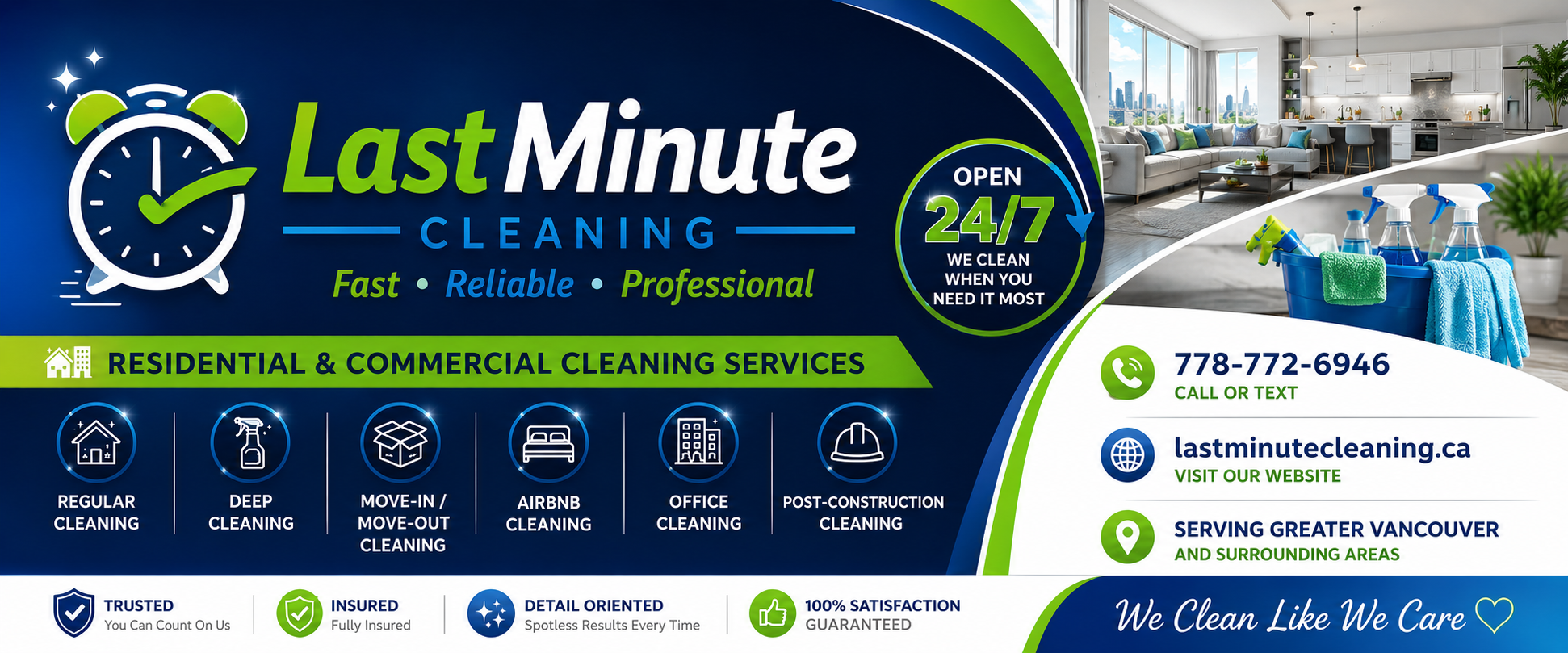 Lastminute Cleaning · 24/7 junk removal and cleaning, Metro Vancouver